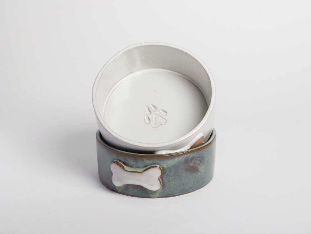 Dog Bowl - Classic White